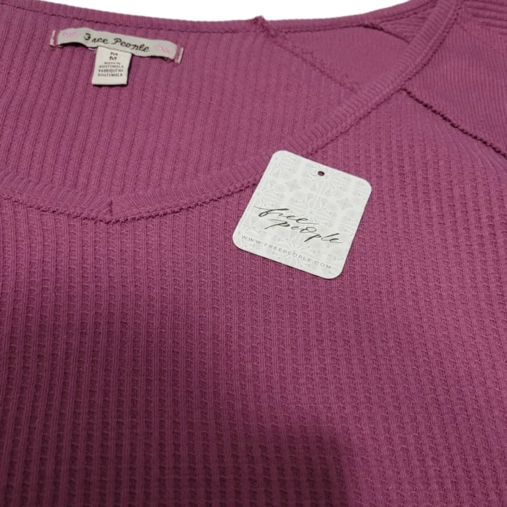 Free People   Women's Size M   Thermal Top   Mulberry - Picture 4 of 16